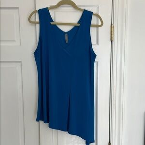 SALE PRICE Last Tango high low Blue Sleeveless Women's Top